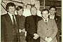 A.Evstratenko, V.Dontsov, V.Plotnikov, V.Berkovets, M.Kolesnichenko. Developers of the "Carat" computer. 1974-1975